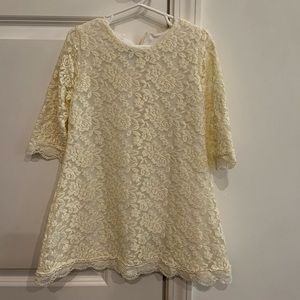 Ivory lace dress for little girl